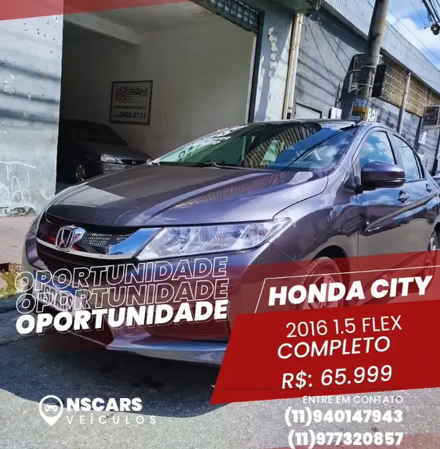 Carro Honda City 2016 LX 1.5 CVT (Flex)