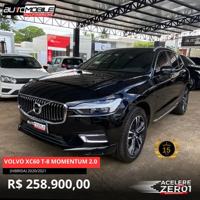 Carro Volvo XC60 2021 Momentum T8 2.0 Hybrid AWD (Aut)
