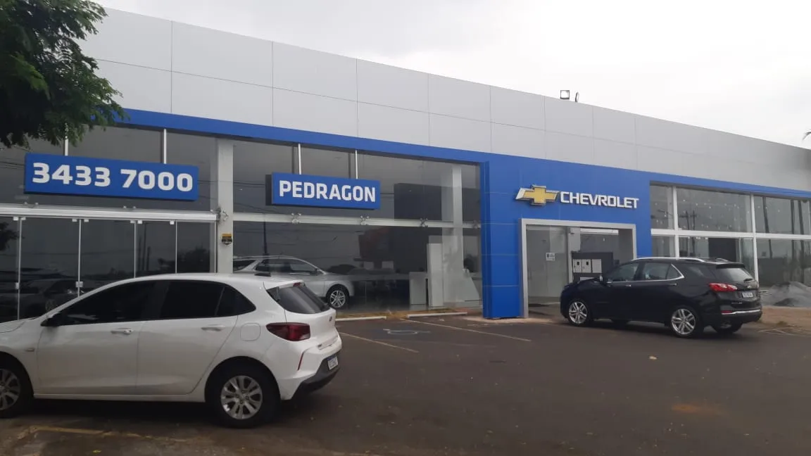 Fachada da loja Pedragon Chevrolet Aeroporto - Brasília - DF
