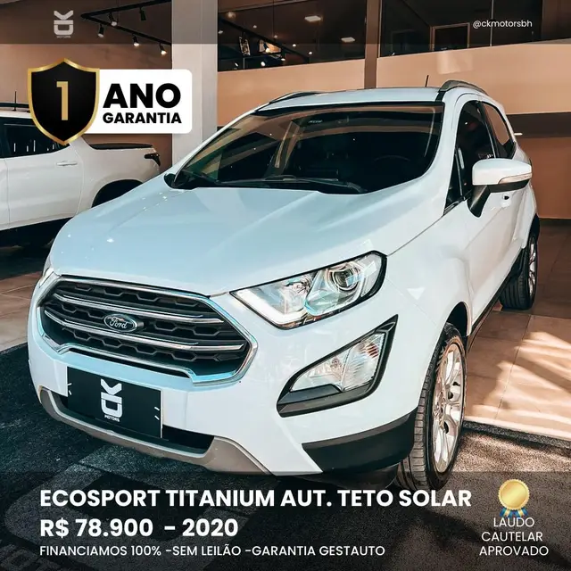 Carro Ford EcoSport 2020 Titanium 1.5 (Aut) (Flex)