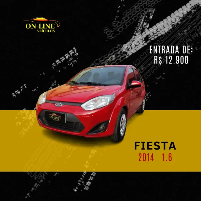 Carro Ford Fiesta Sedan 2014 SE 1.6 Rocam (Flex)