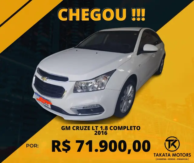 Carro Chevrolet Cruze 2016 LTZ 1.8 16V Ecotec (Aut)(Flex)