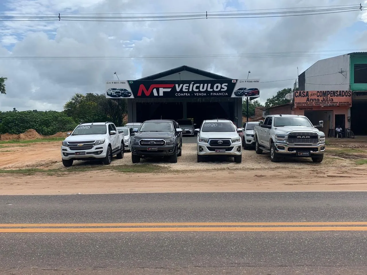 Fachada da loja MF veiculos - São Miguel do Guamá - PA