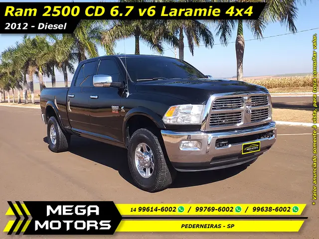 Carro RAM 2500 2012 2500 LARAMIE 6.7 TDI CD 4x4 Diesel