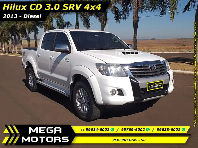 Carro Toyota Hilux Cabine Dupla 2013 Hilux 3.0 TDI 4x4 CD SRV (Aut)