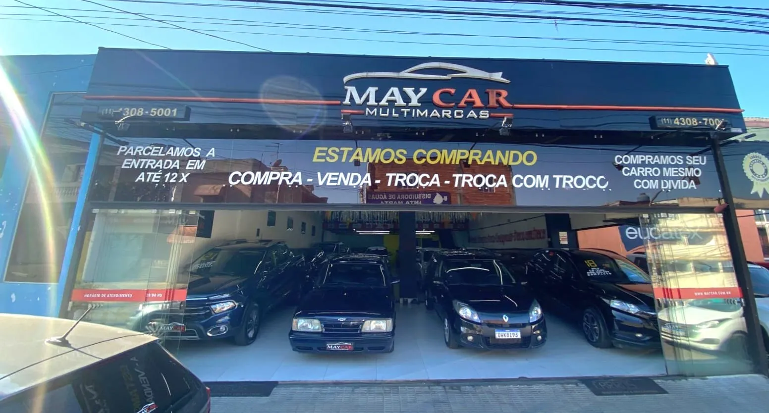 Fachada da loja Veículos à venda em MAYCAR MULTIMARCAS - Diadema - SP | Mobiauto