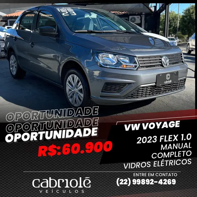 Carro Volkswagen Voyage 2023 1.0 MPI (Flex)