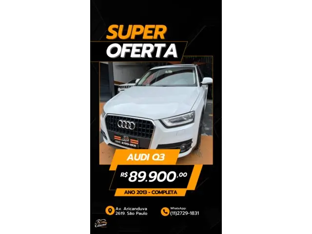 Carro Audi Q3 2013 2.0 TFSI Attraction S Tronic Quattro