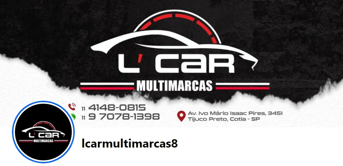 Fachada da loja Veículos à venda em L CAR Multimarcas - Cotia - SP | Mobiauto