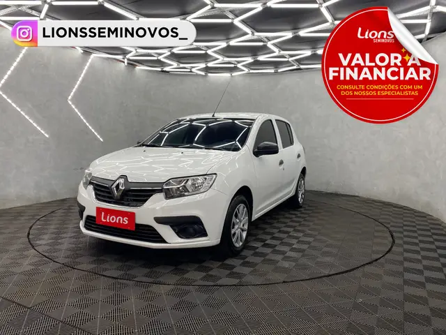Carro Renault Sandero 2021 Life 1.0 12V SCe (Flex)