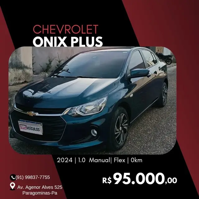 Carro Chevrolet Onix Plus 2024 LT 1.0