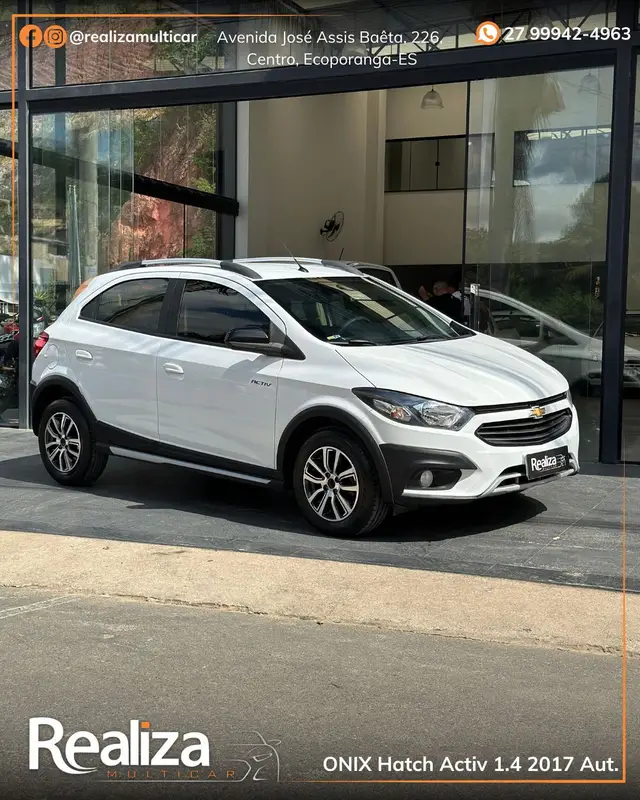 Carro Chevrolet Onix 2017 1.4 Activ SPE/4 (Aut)
