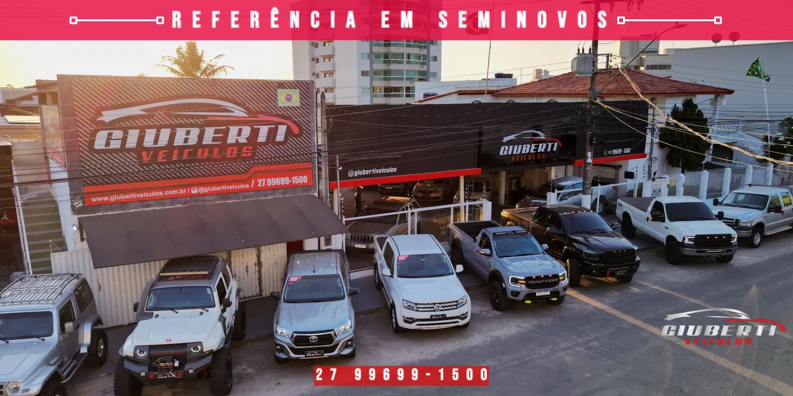 Fachada da loja Giuberti Veiculos eireli me - Linhares - ES