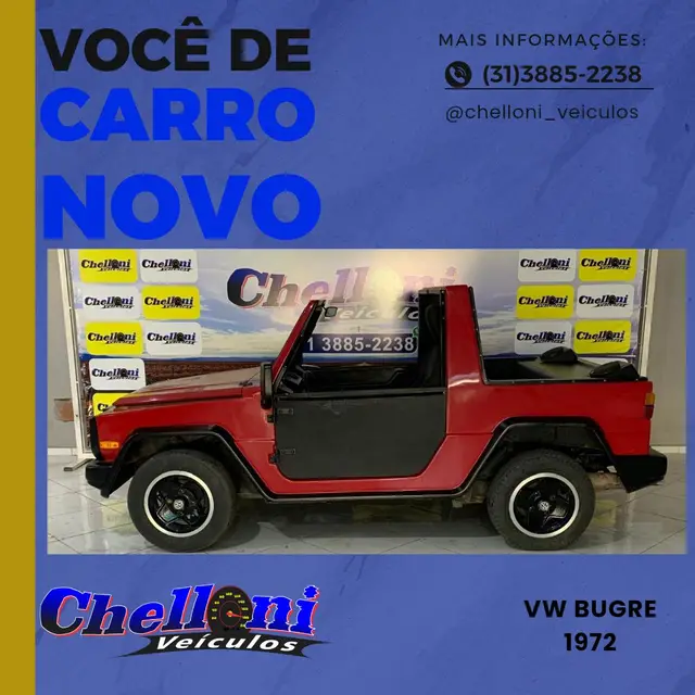 Carro Volkswagen Fusca 1972 1300