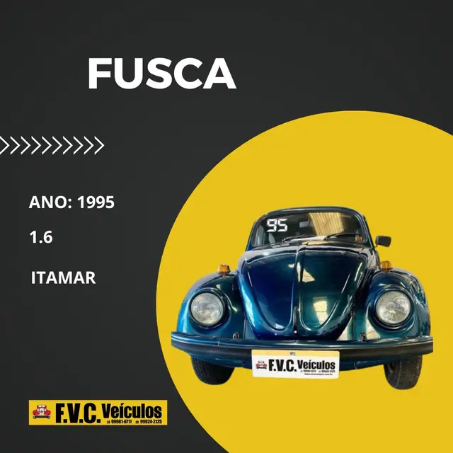 Carro Volkswagen Fusca 1994 1600
