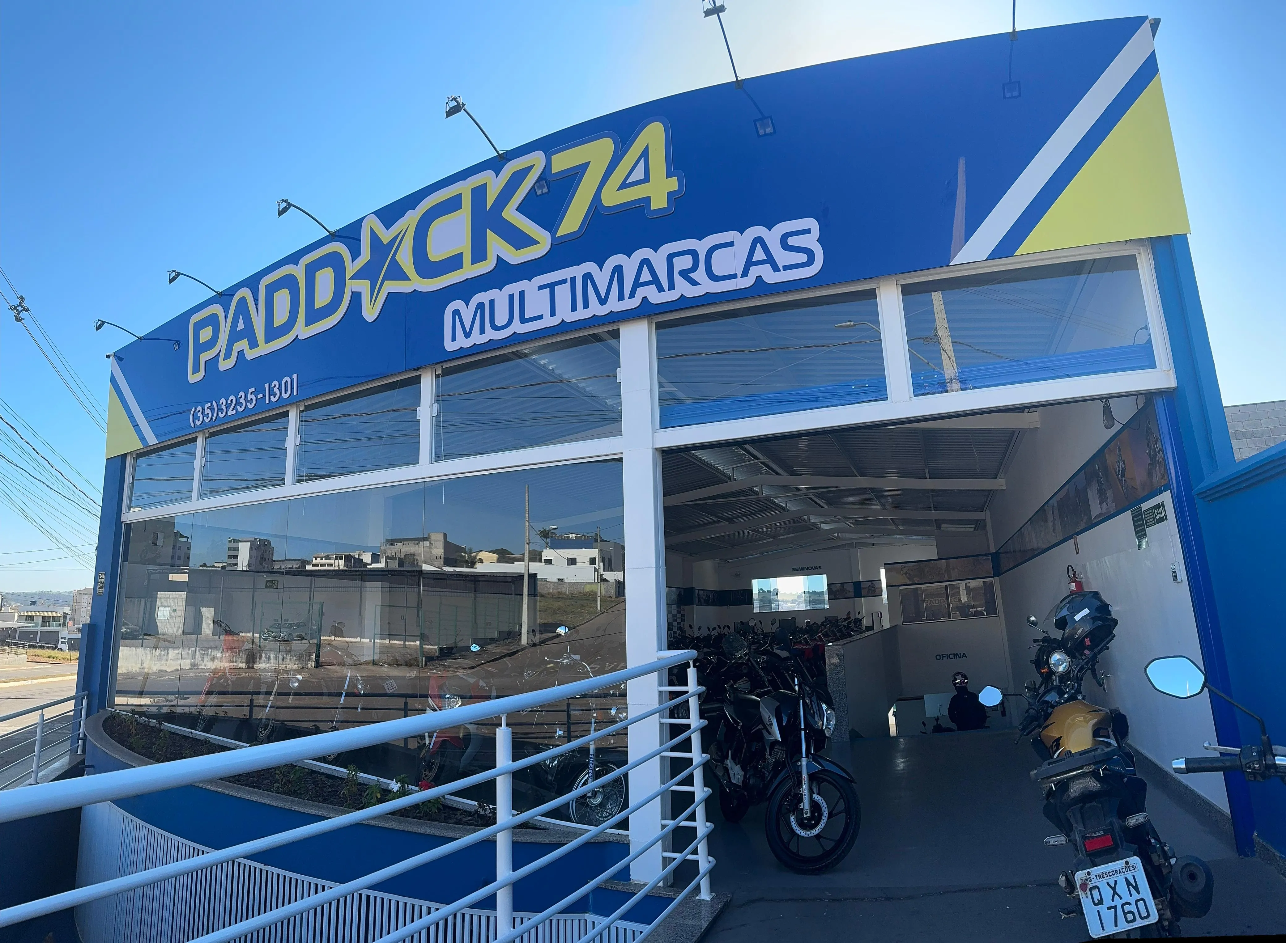 Fachada da loja Paddock74 - Três Corações - MG