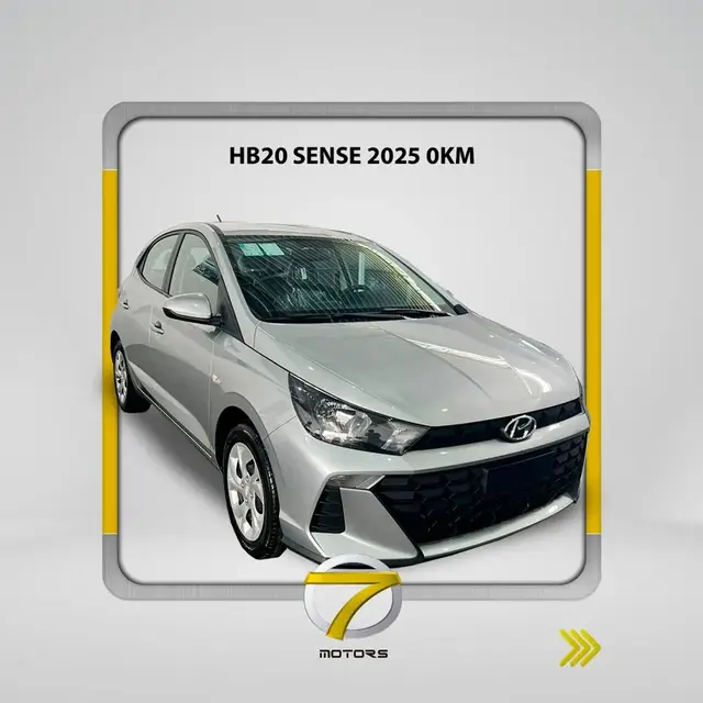 Carro Hyundai HB20 2025 Sense Plus 1.0 (Mec.)