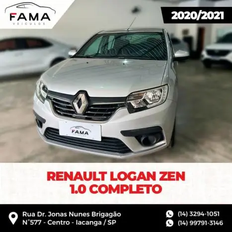 Carro Renault Logan 2021 Zen 1.0 12V SCe (Flex)