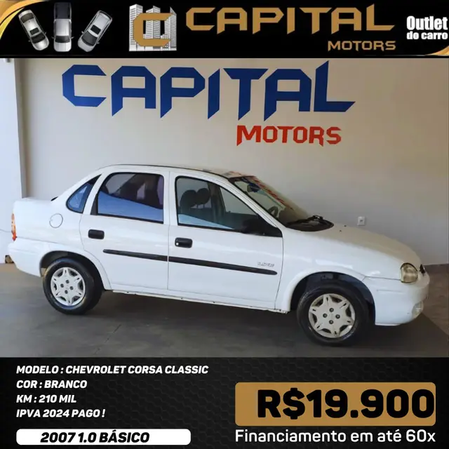 Carro Chevrolet Corsa Sedan 2007 Joy 1.0