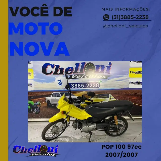 Moto Honda Pop 100 2007 97 cc