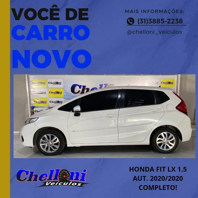 Carro Honda Fit 2020 1.5 16v LX CVT (Flex)