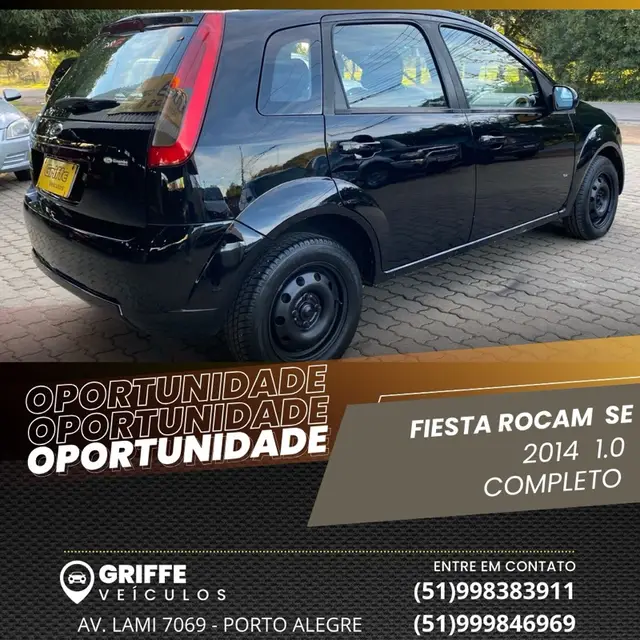 Carro Ford Fiesta Hatch 2014 S Plus 1.0 RoCam (Flex)