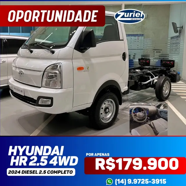 Carro Hyundai HR 2025 2.5 4WD Diesel