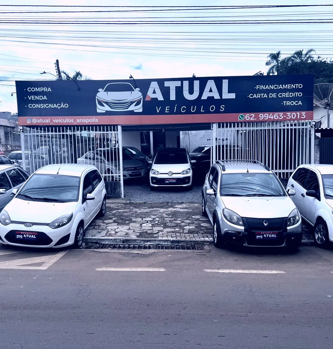 Fachada da loja ATUAL VEICULOS LTDA - Anápolis - GO