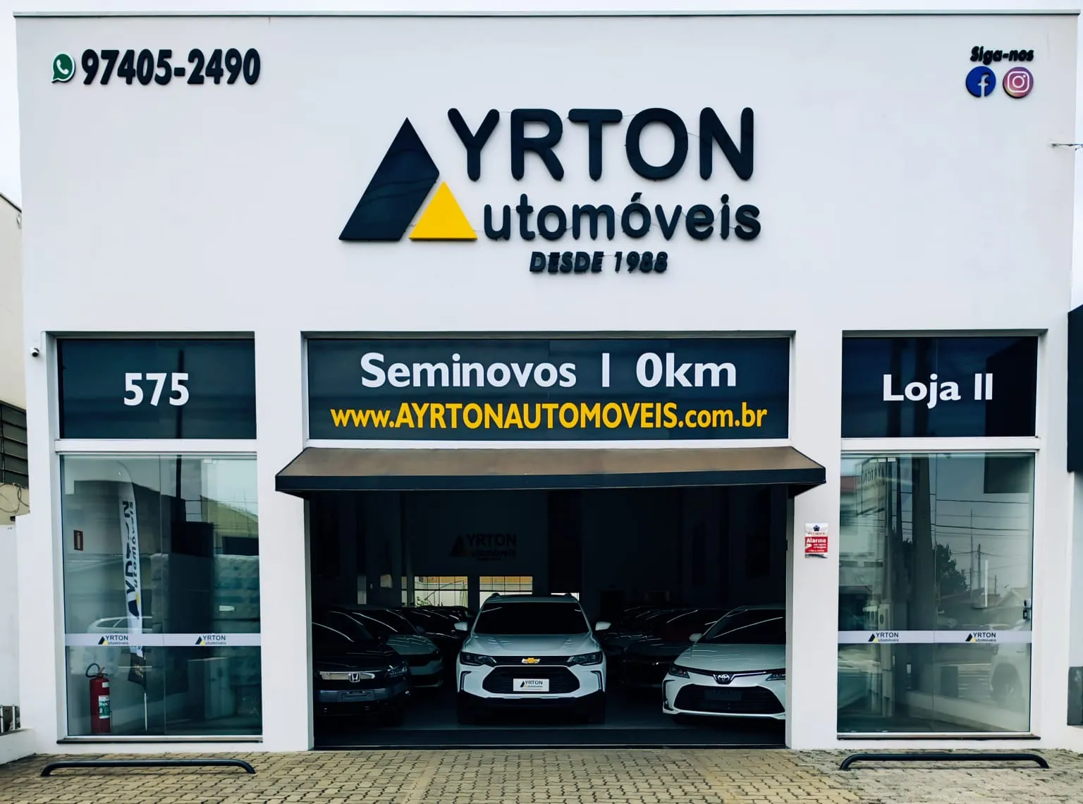 Fachada da loja Ayrton Automóveis Loja 2 - Americana - SP