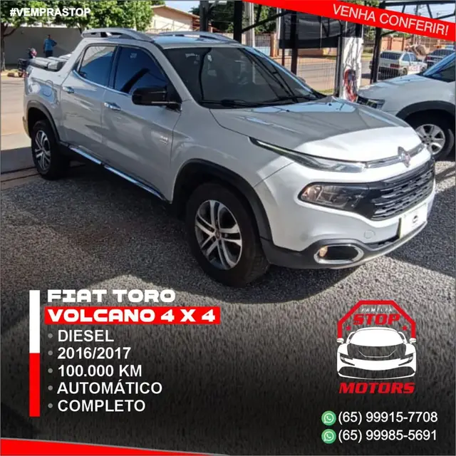Carro Fiat Toro 2017 Volcano 2.0 diesel AT9 4x4