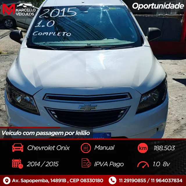 Carro Chevrolet Onix 2015 1.0 LT SPE/4