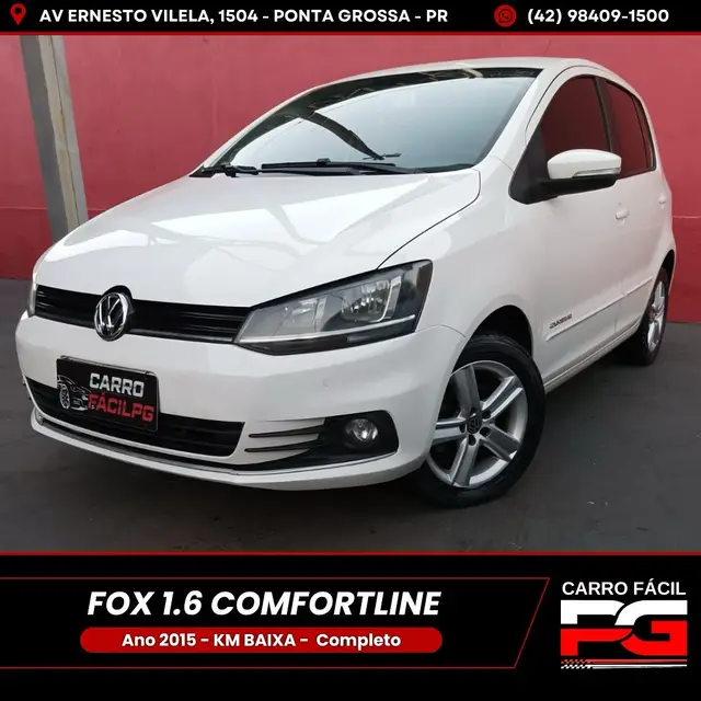 Carro Volkswagen Fox 2015 Comfortline 1.6 MSI (Flex)