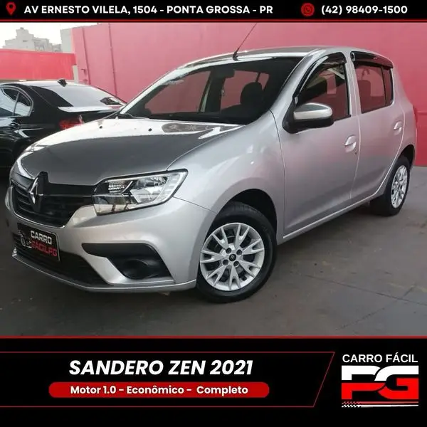 Carro Renault Sandero 2021 Zen 1.0 12V SCe (Flex)