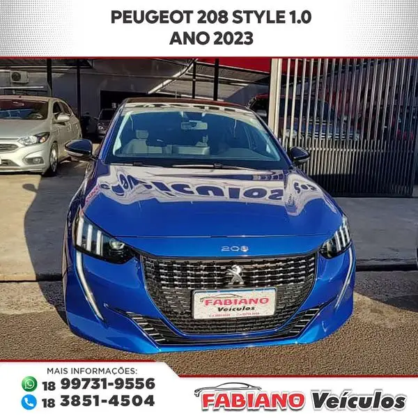 Carro Peugeot 208 2023 Style 1.0 (Flex)