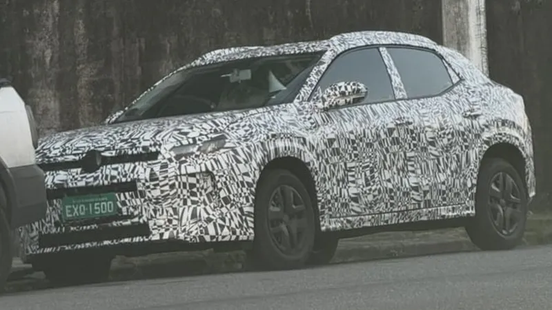 Flagra: VW A0 SUV tem jeitão de Citroën Basalt e promete muito porta-malas 