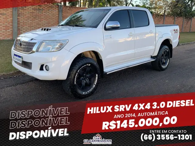 Carro Toyota Hilux Cabine Dupla 2014 Hilux 3.0 TDI 4x4 CD SRV (Aut)