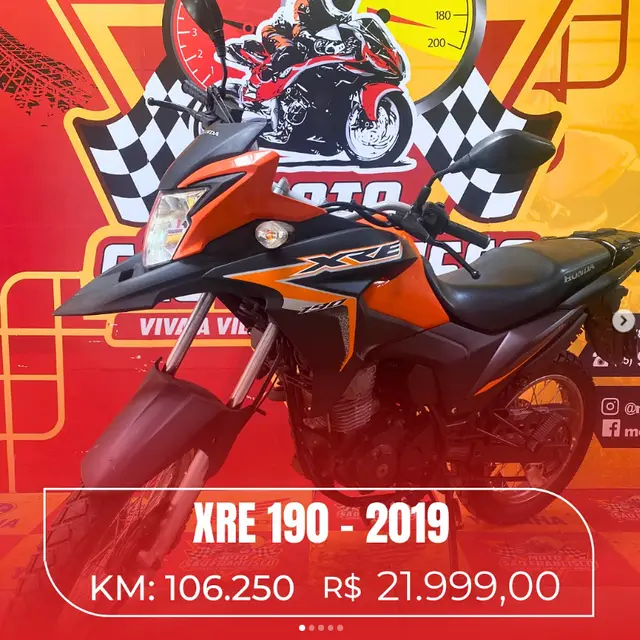 Carro Honda XRE 190 2019 (ABS) (Flex)
