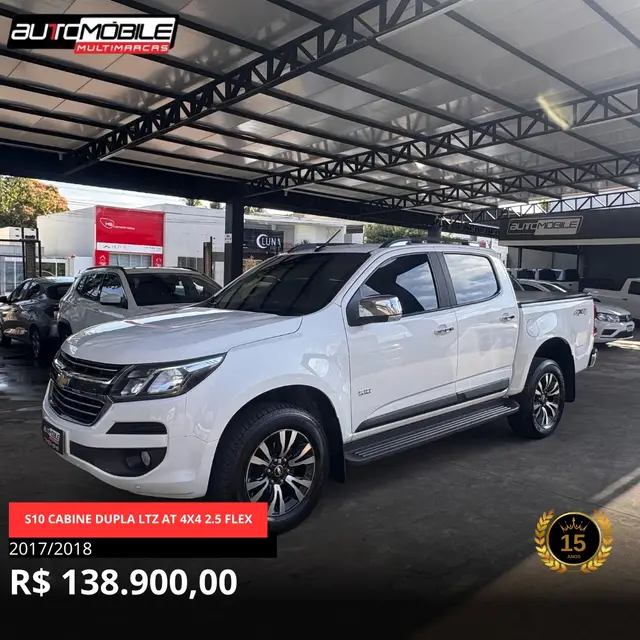 Carro Chevrolet S10 Cabine Dupla 2018 S10 2.5 ECOTEC SIDI LTZ 4WD (Cabine Dupla) (Aut)