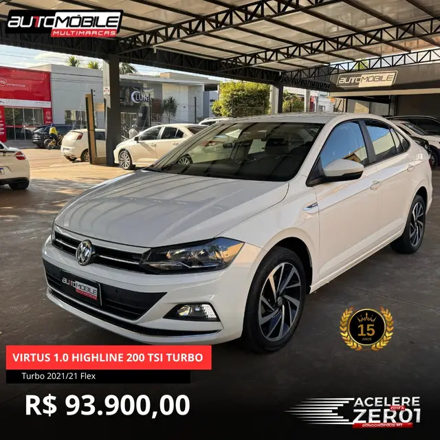 Carro Volkswagen Virtus 2021 1.0 200 TSI Highline (Flex) (Aut)