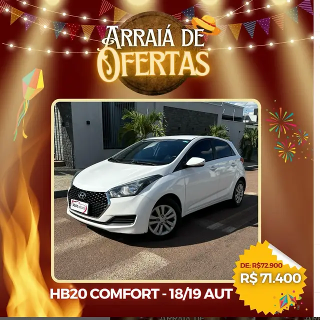 Carro Hyundai HB20 2019 1.0 Comfort (Flex)