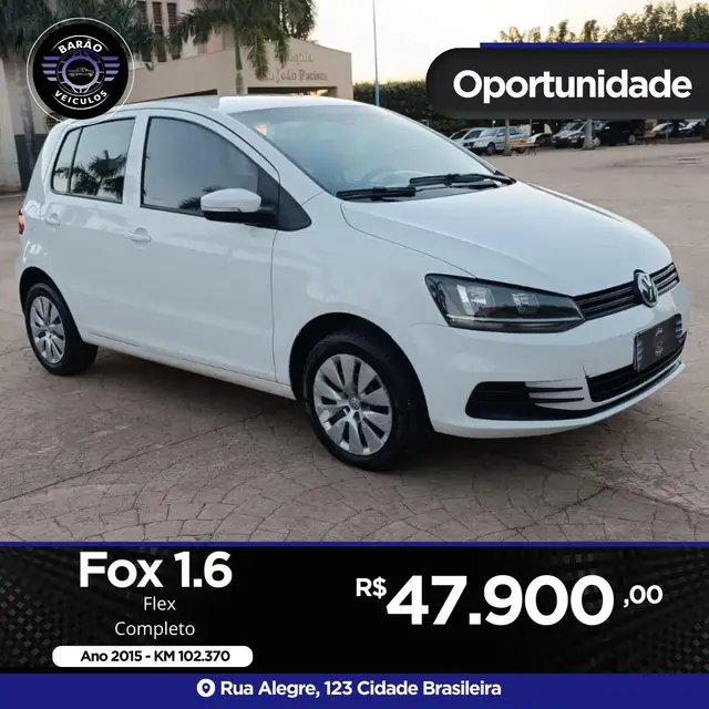 Carro Volkswagen Fox 2015 Comfortline 1.6 MSI (Flex)