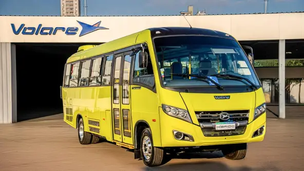Modelo lançado pela Volare, divisão da Marcopolo, atua de forma diferente com o motor a combustão
