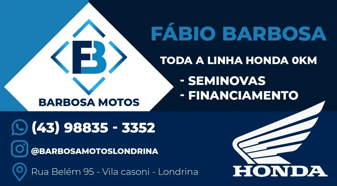 Fachada da loja BARBOSA MOTOS - Londrina - PR