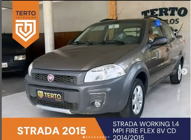 Carro Fiat Strada 2015 Working 1.4 (Flex) (Cabine Dupla)