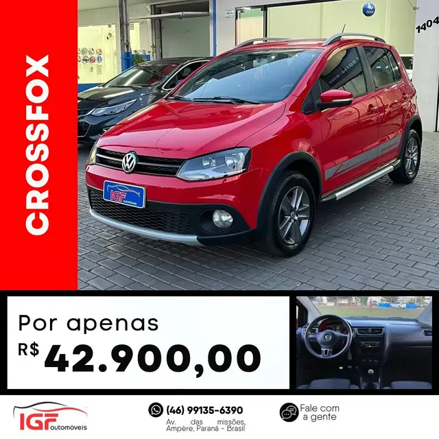 Carro Volkswagen CrossFox 2011 1.6 (Flex)