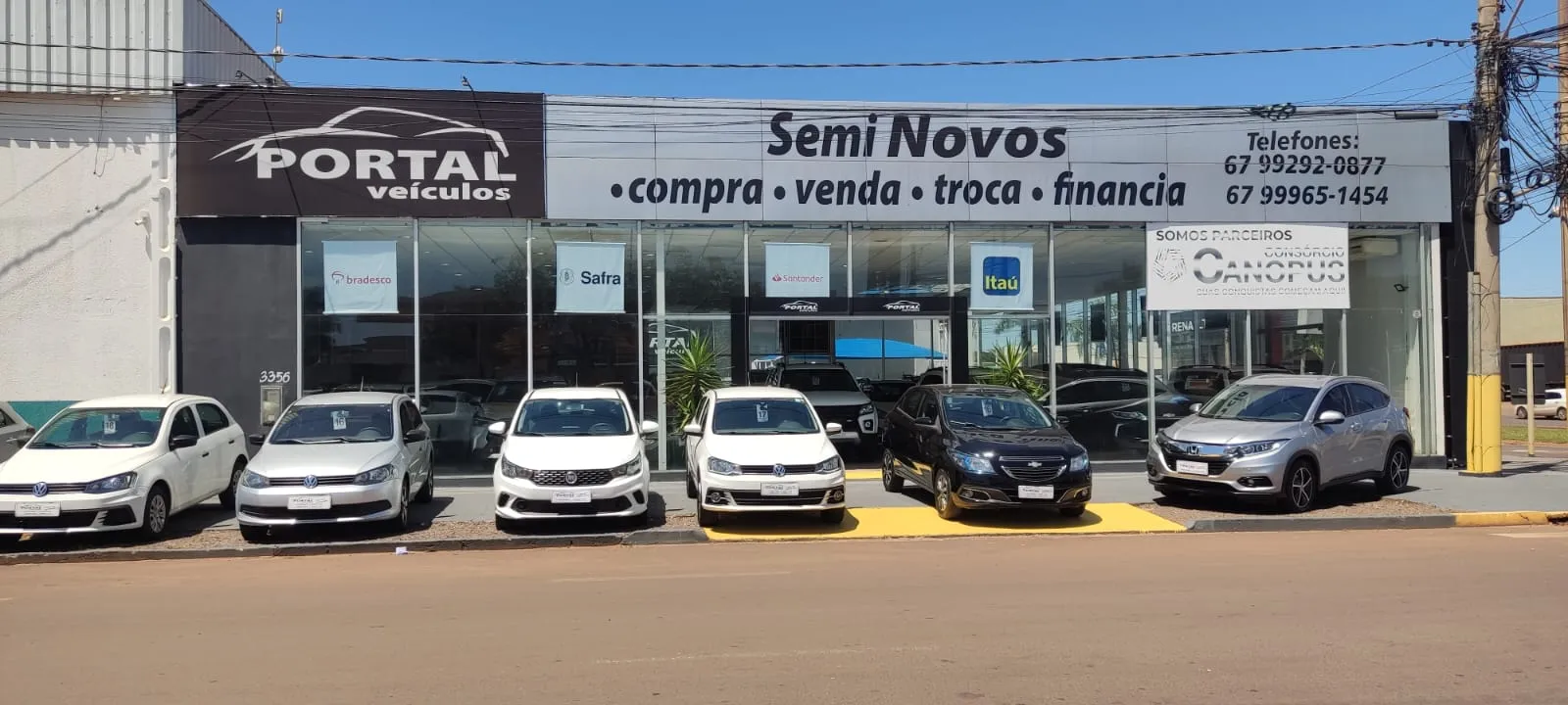 Fachada da loja Veículos à venda em PORTAL VEICULOS - Três Lagoas - MS | Mobiauto