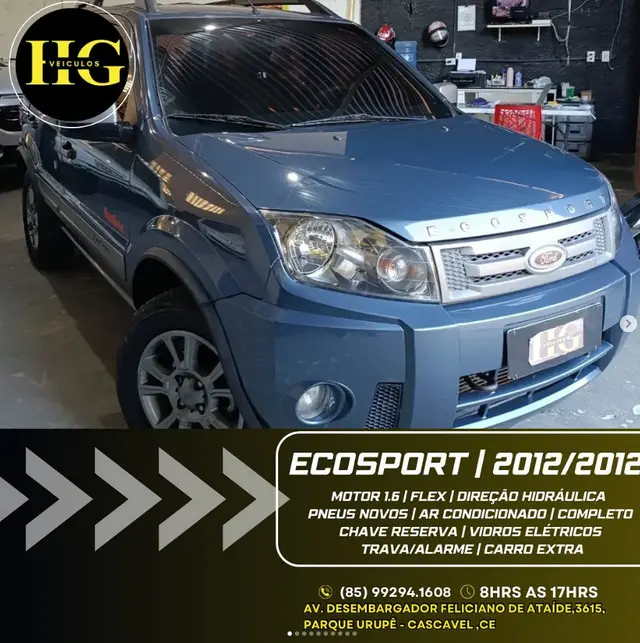 Carro Ford EcoSport 2012 FREESTYLE 1.6 16V Flex 5p