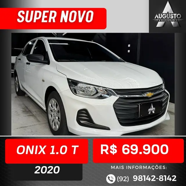 Carro Chevrolet Onix 2020 1.0 Turbo (Flex) (Aut)