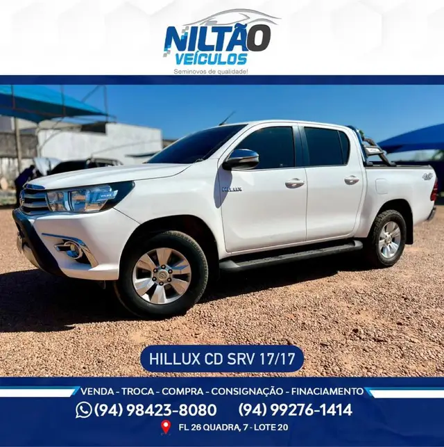 Carro Toyota Hilux Cabine Dupla 2017 Hilux 2.8 TDI SRV CD 4x4 (Aut)