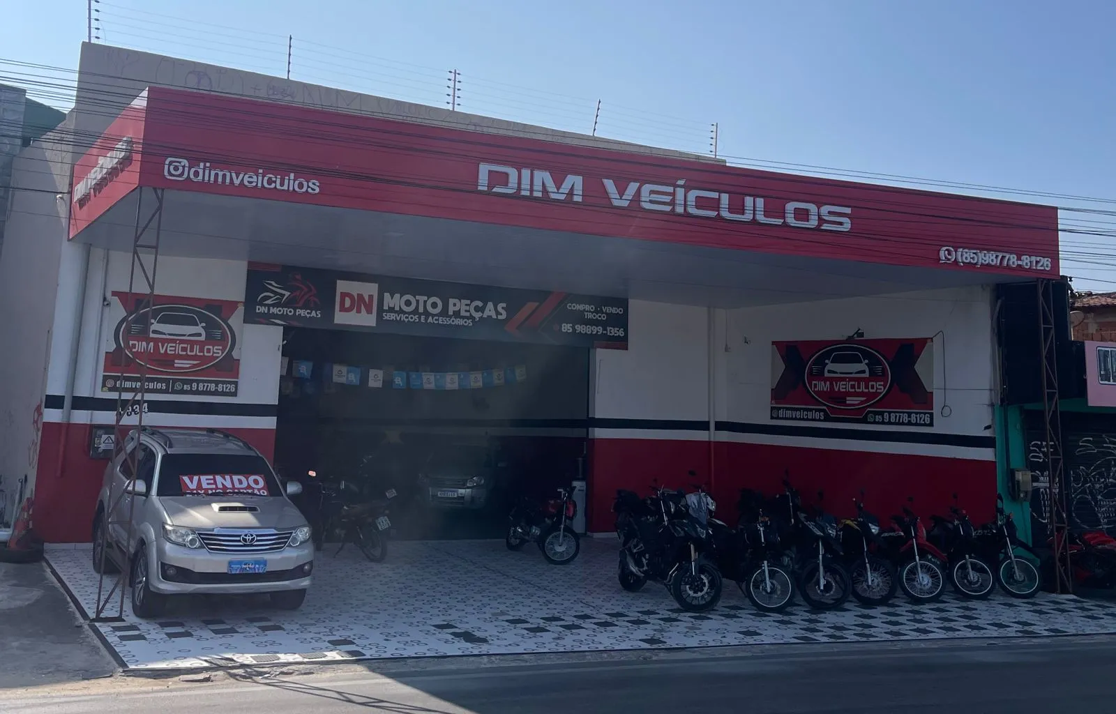 Fachada da loja Dim veiculos - Fortaleza - CE